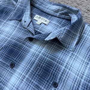 Orvis Men’s Large Classic Collection Short Sleeve Button Down Shirt